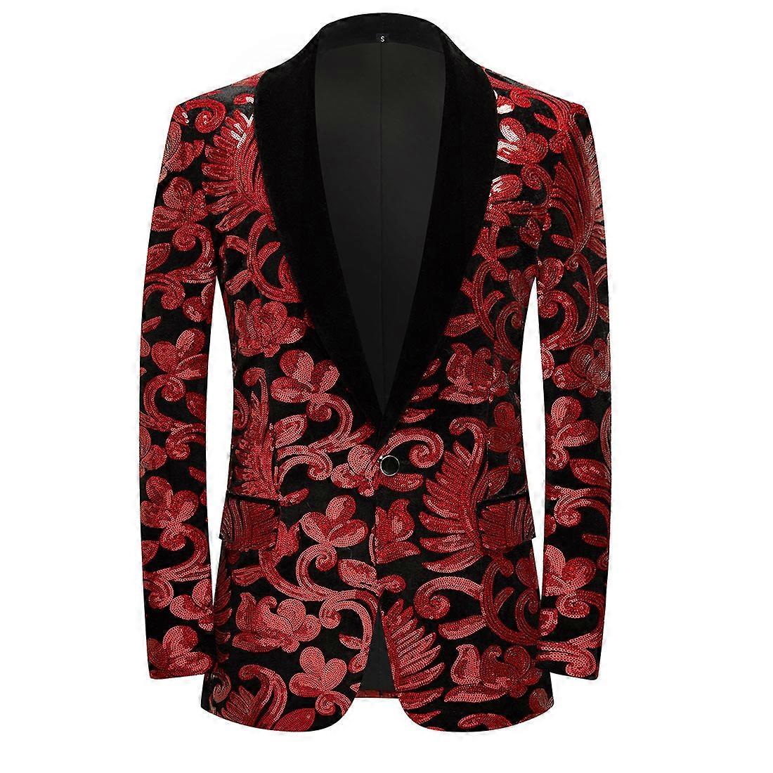 Fluwelen colbert met lovertjes voor heren