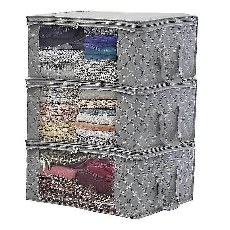 Storage Bag Underbed Clothes Quilt Bedding Pillow Zipper Box