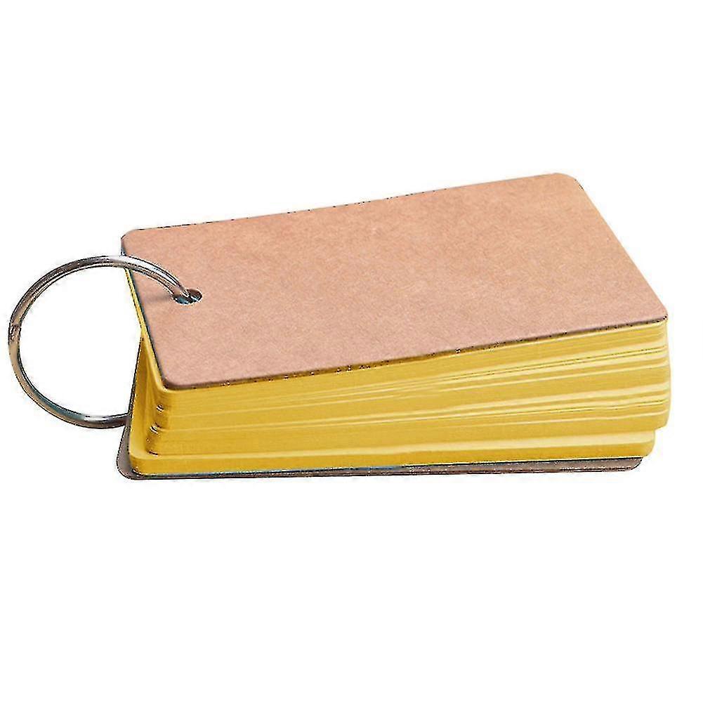 Bærbar Buckle Binder Notes Flash-kort Memo Pads DIY Blank Card Skrivesaker - XC