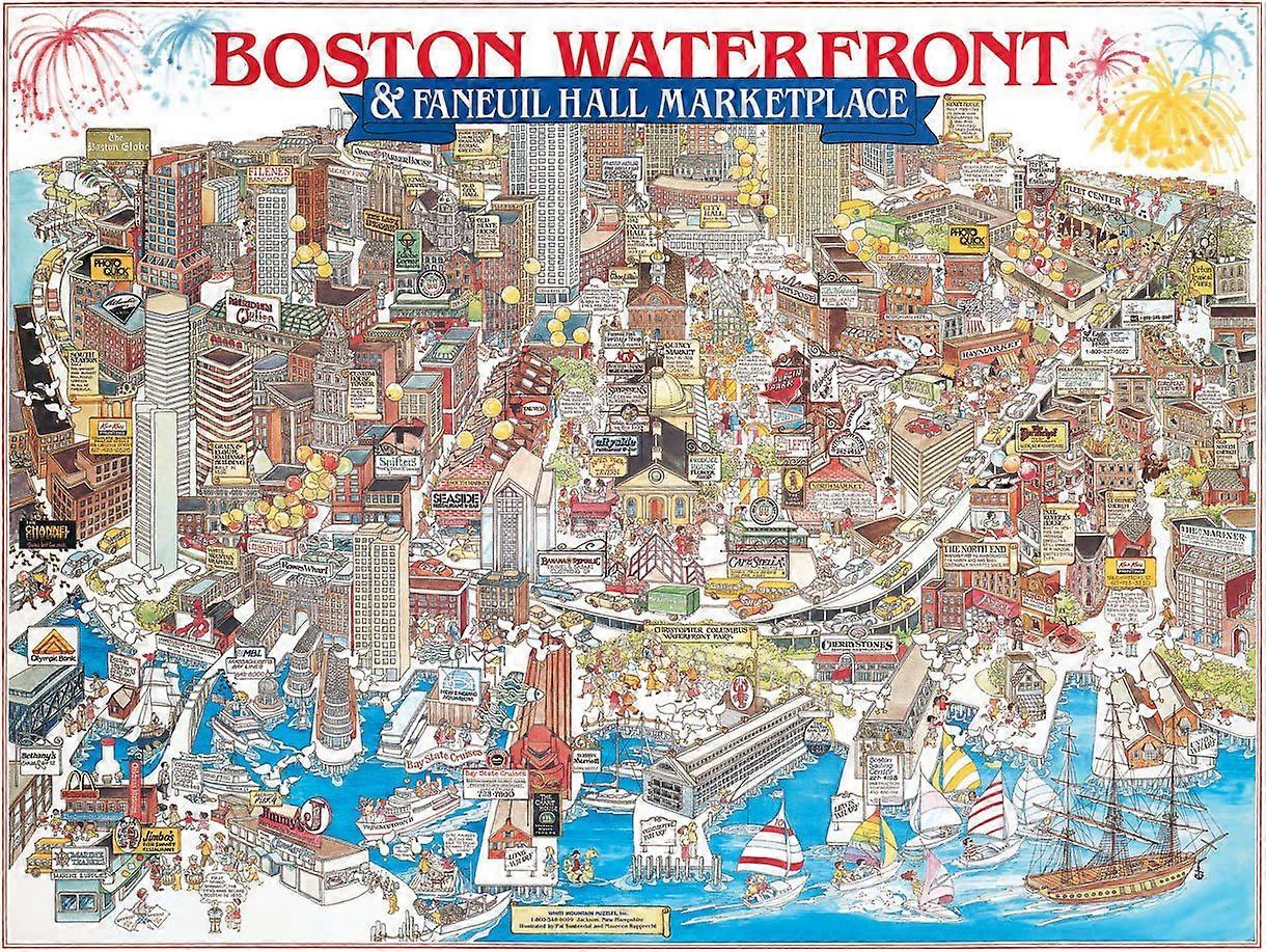 Pussel Boston Waterfront - 1000 bitars pussel