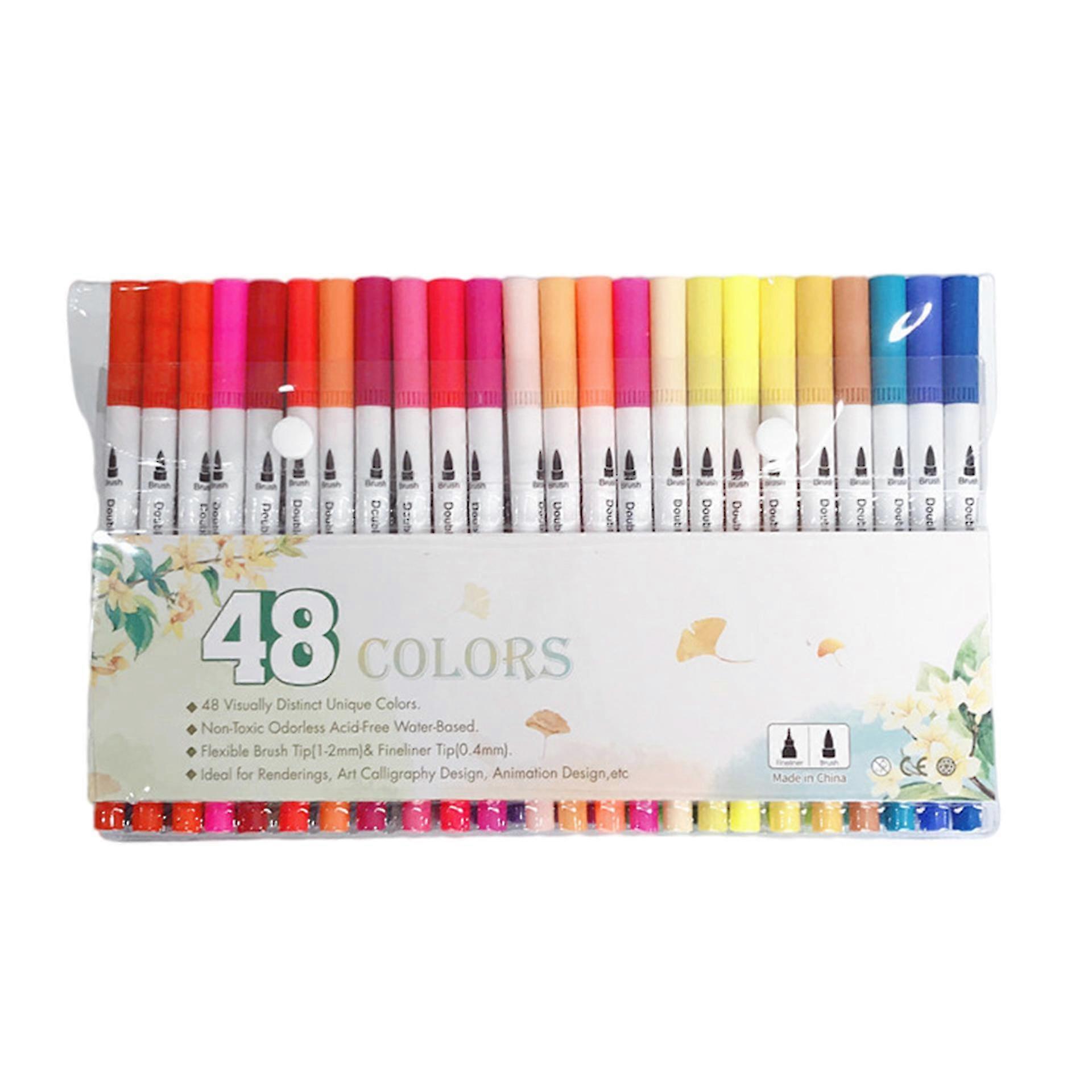 Dual Brush 48 Kleur Marker Pennen