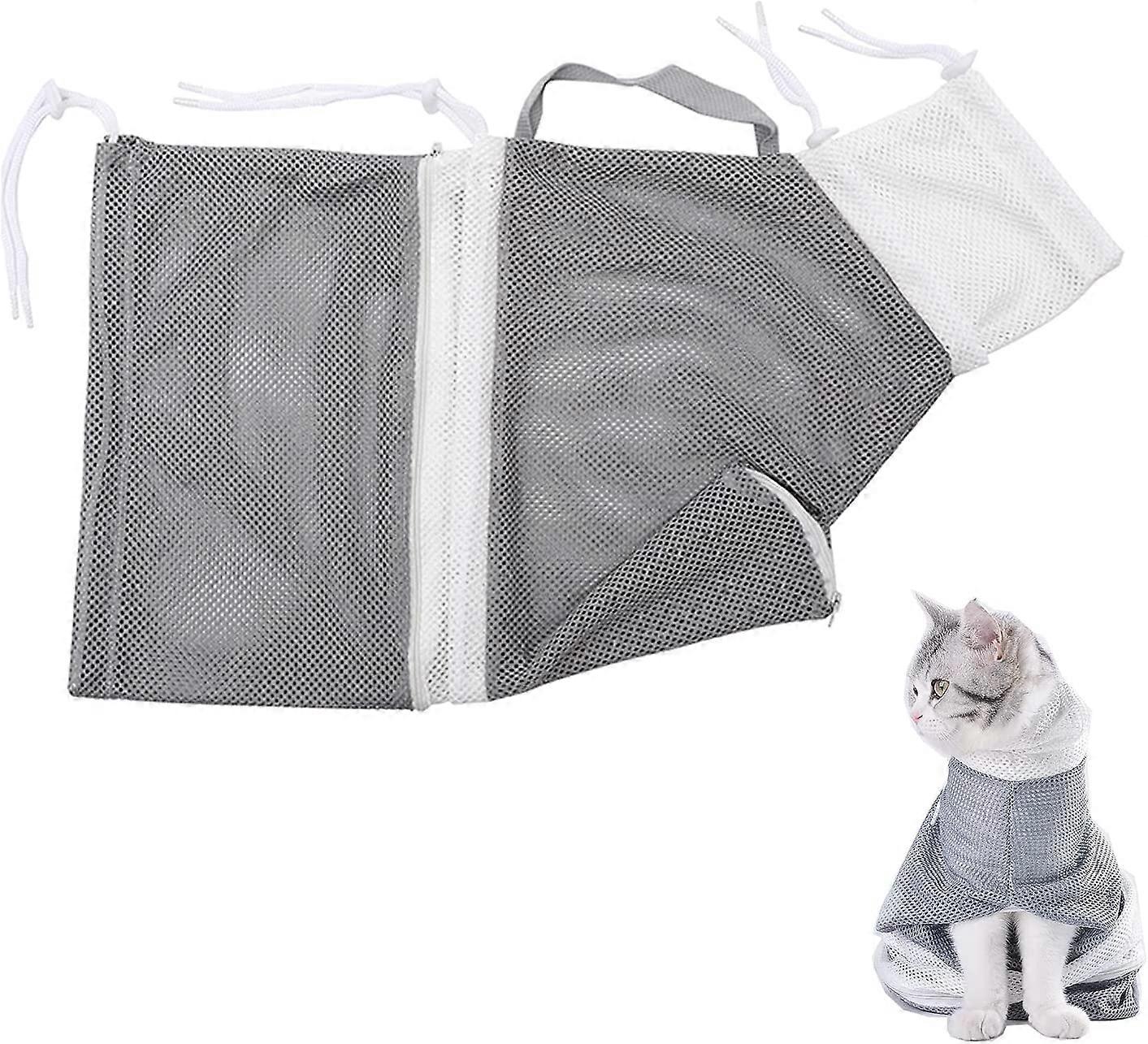New product,Cat Shower Net Bag Adjustable Cat Washing Bag Multifunctional Cat Restraint Bag