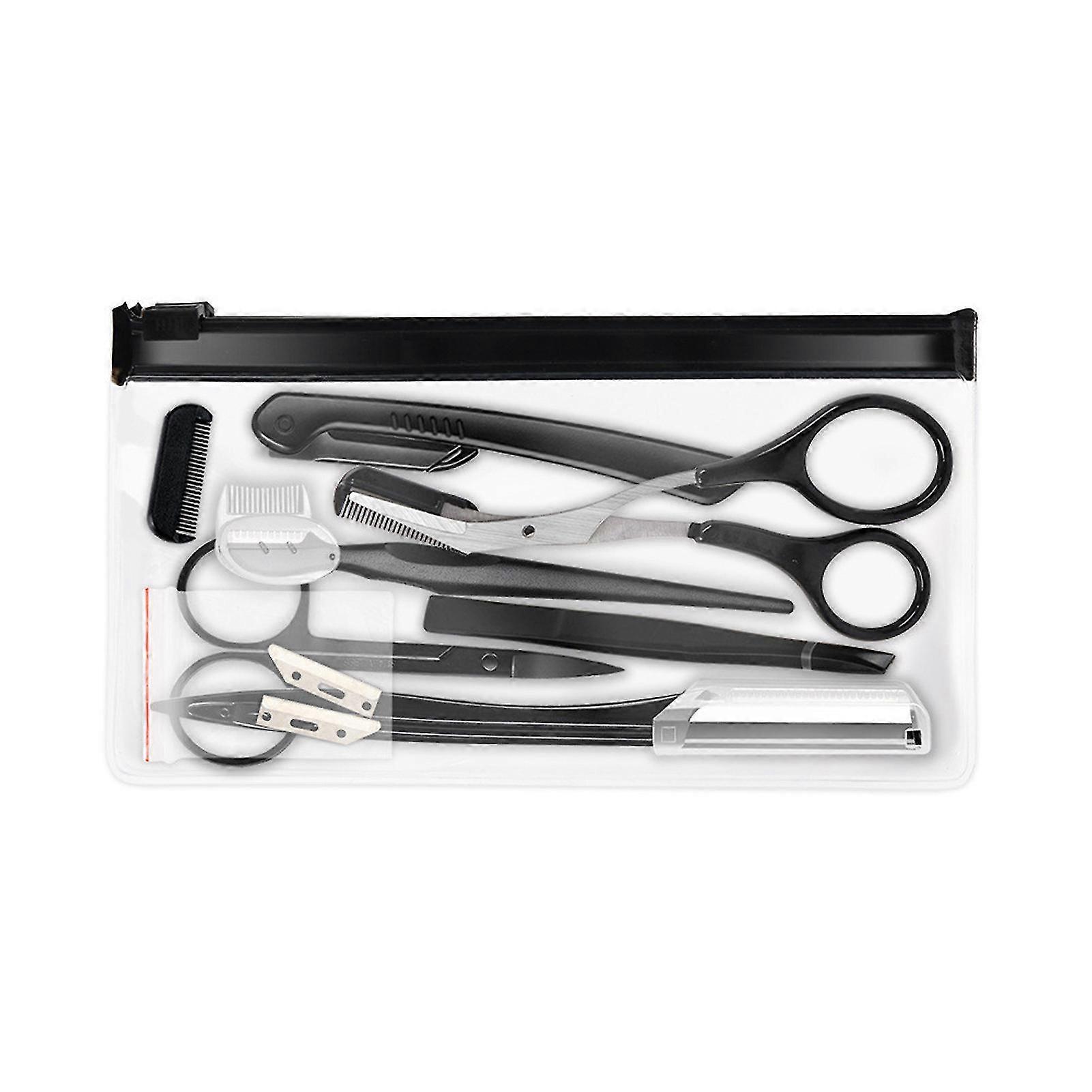 Eyebrow Scissors Trimming Tool Set Eyebrow Scraping Eyebrow Comb Eyebrow Clip For Removing Miscellaneous Hair