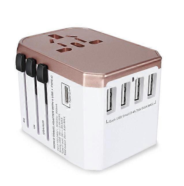 Universal Travel Plug Adapter 4 USB Ports Multi-function Plug Converter