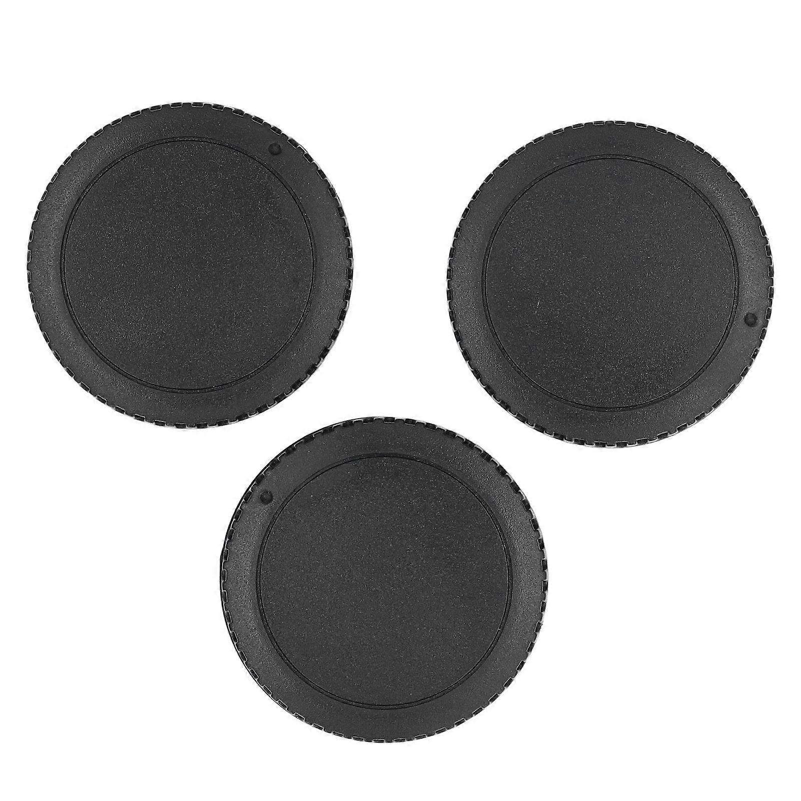 3 Sets Camera Lens Cover Professional Dustproof Protective Front Body Covers Rear Lens Cover for Camera Accessories