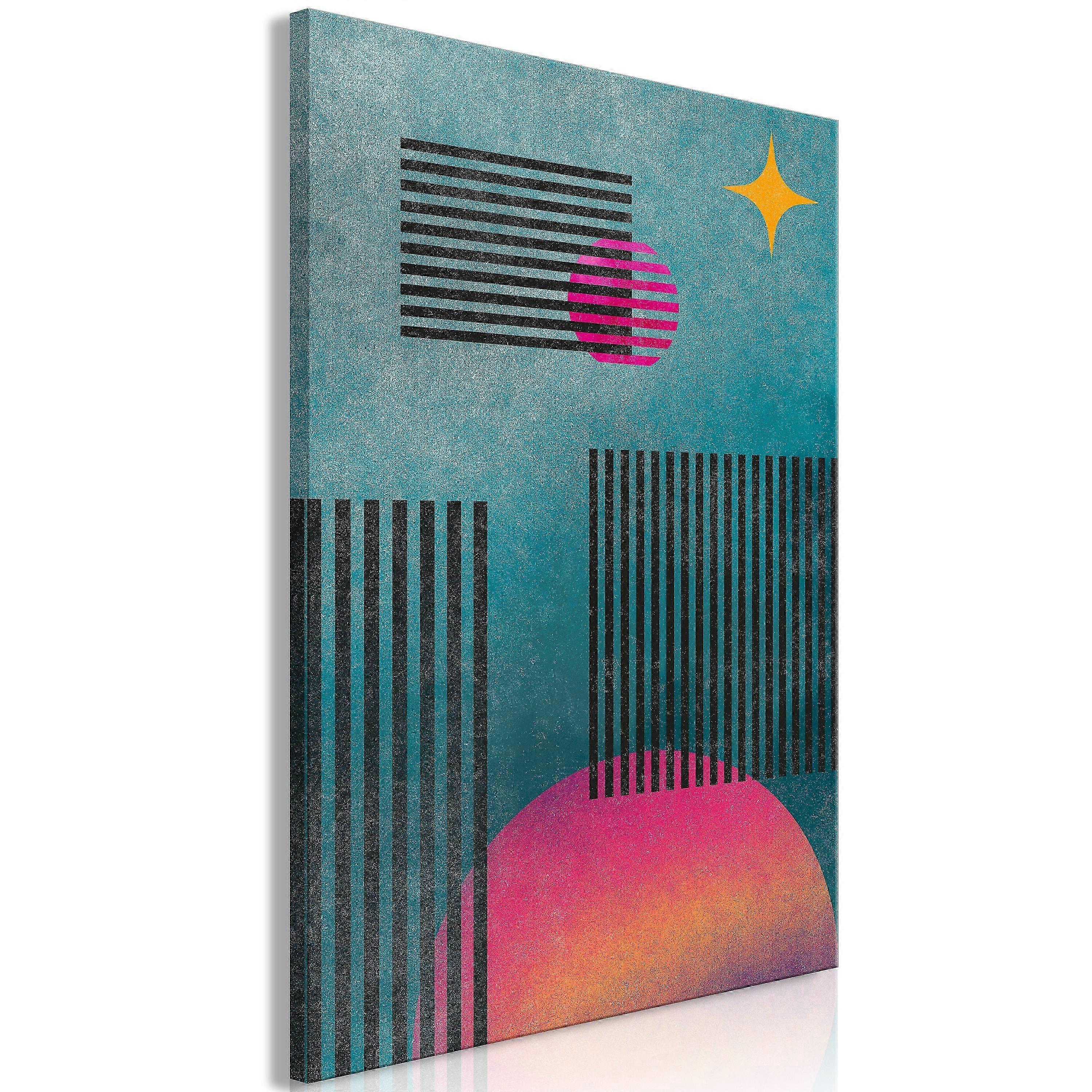 Impression sur toile - dégagements solaires (1 partie) vertical