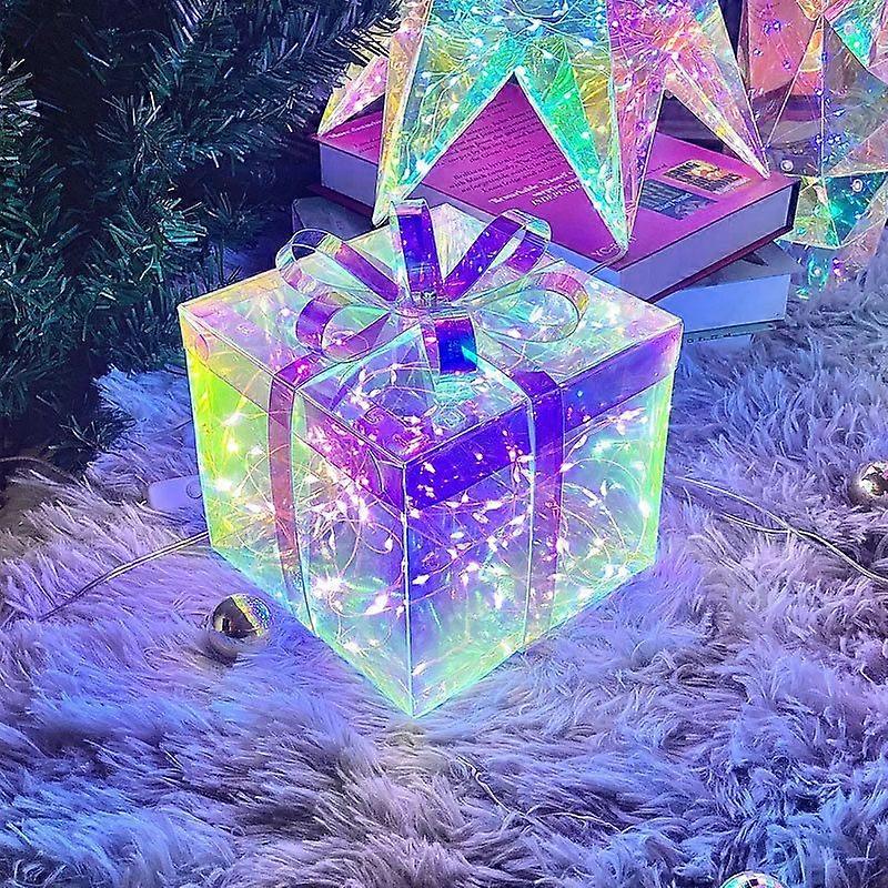 LED megvilágított dekorációs lámpák Starlight ajándékdoboz karácsonyi dekoráció