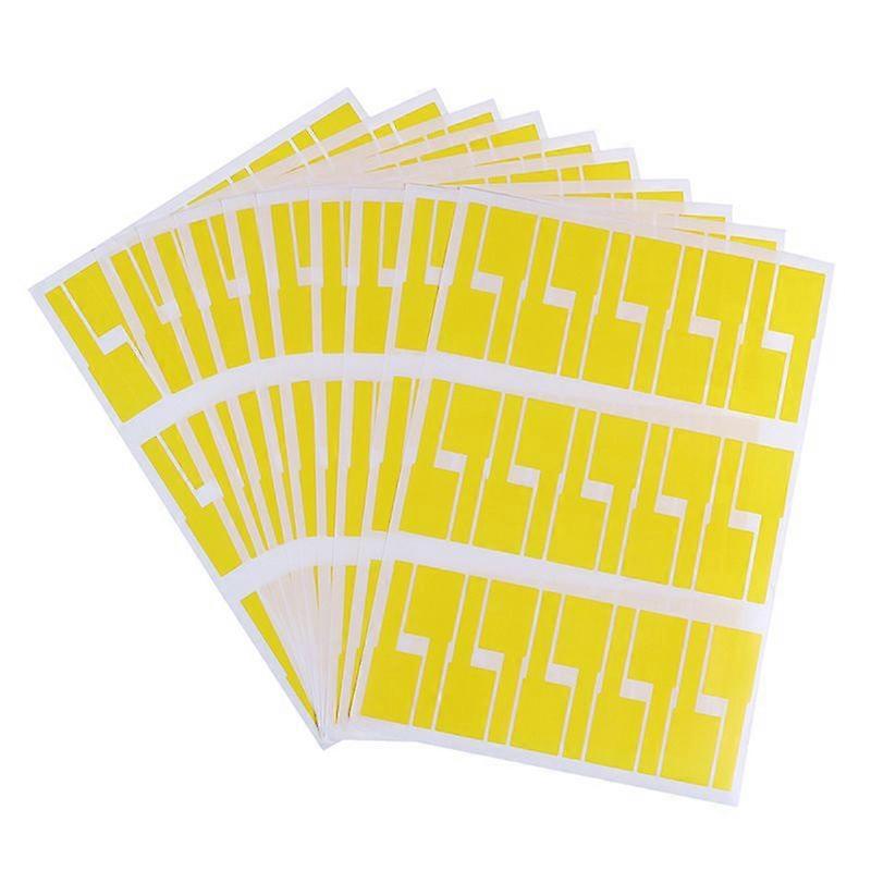 10 Sheets Self-Adhesive Cable Labels Waterproof Identification Tags Stickers