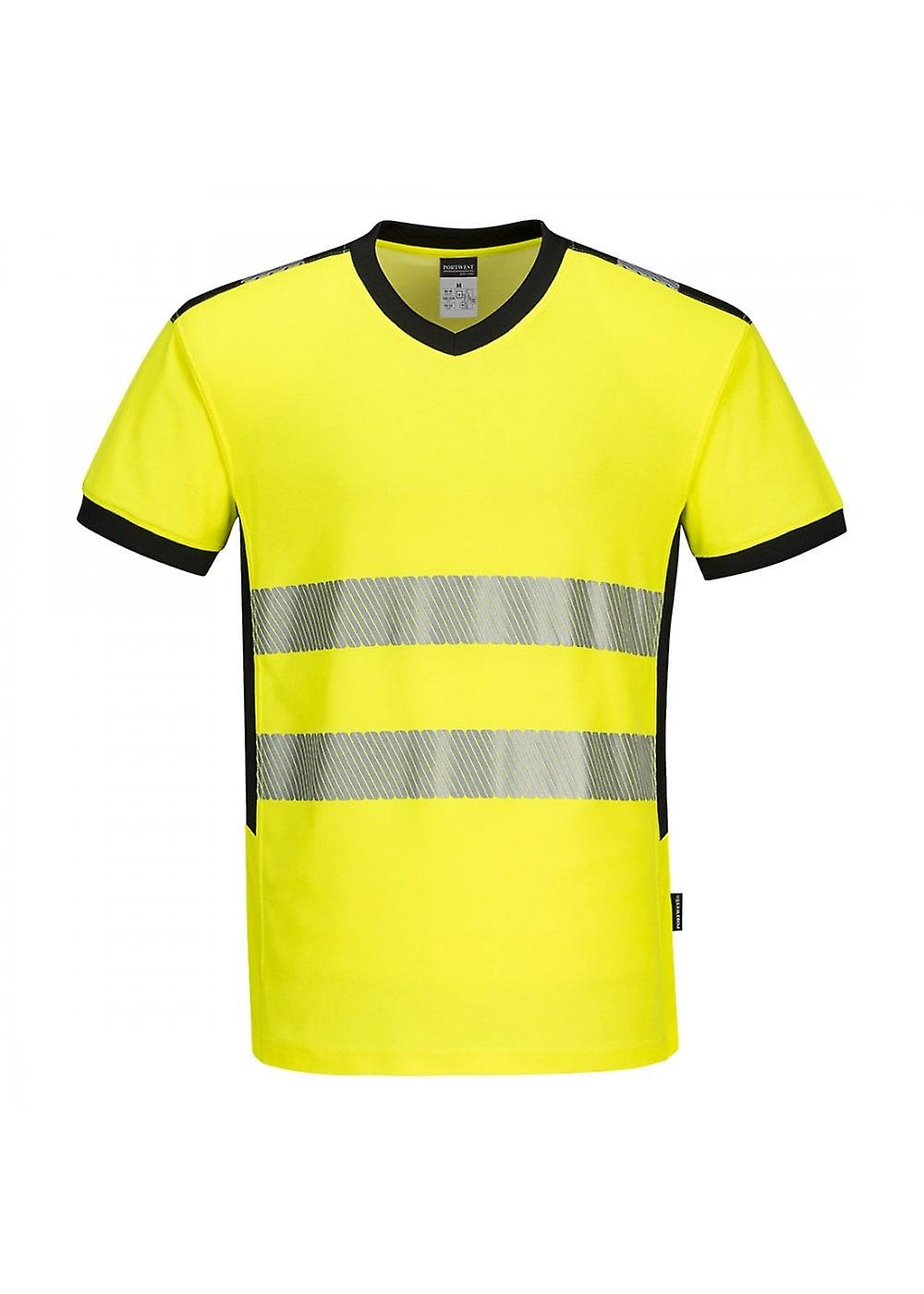 Women's Portwest PW3 Hi-Vis V-Neck T-Shirt PW310