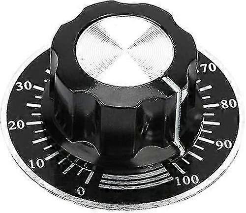 5 Piece 27mm Knurled Potentiometer Knob Volume Control Rotary Cover With Digital Dial