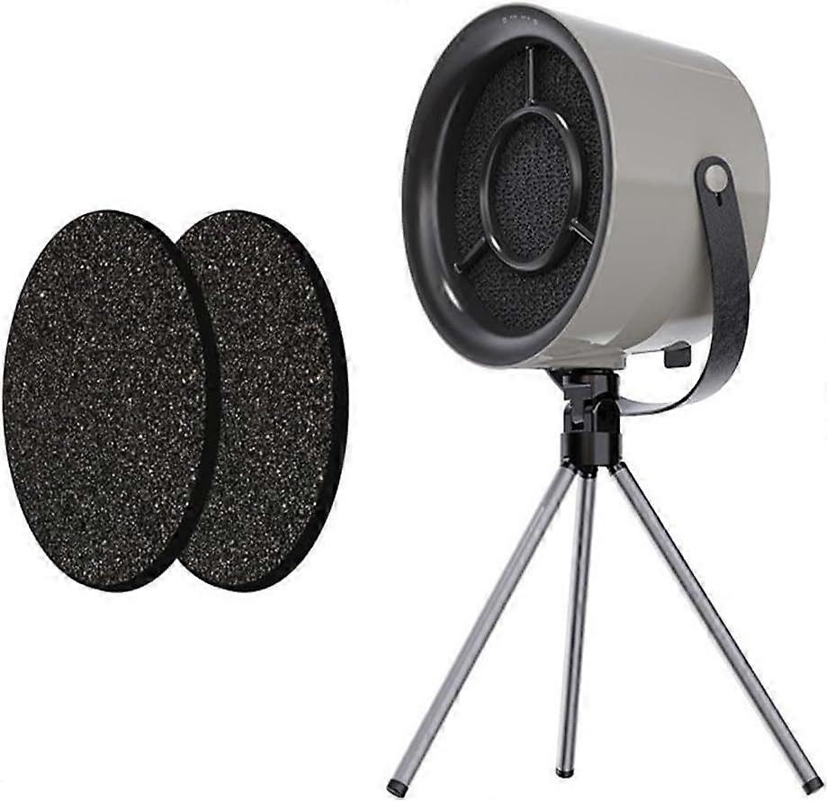 Portable Range Hood Kitchen, 3-Speed Cycle Mini Kitchen Range Hood with Carbon Filter for Apartments, Dorms, Campervans(Grey)