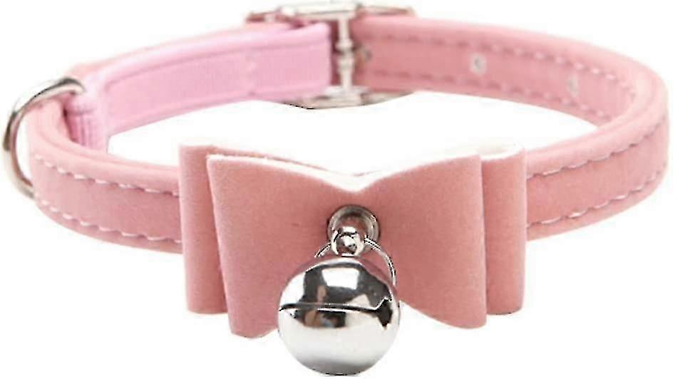 Cat Collar,Small Dog Collar With Bell Kitten Velvet Bow Tie Safety Elastic Bowtie Bell For Small Cat Dog (A-1B)