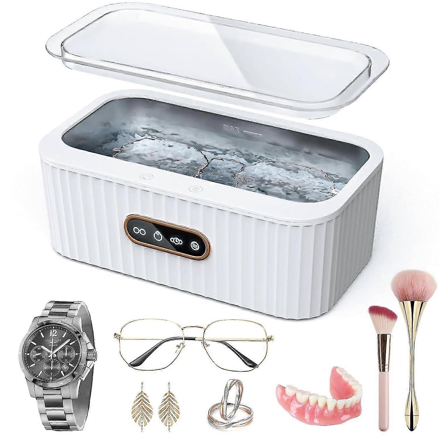 Ultrasonic Jewelry Cleaner, Ultrasonic Cleaner Eyeglasses Ring Cleaner Machine, Portable Ultrasonic Cleaner Machine With 4 Timer