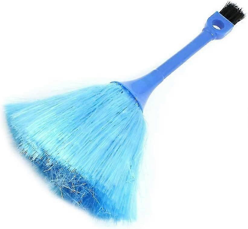 Microfiber Duster Delicate Keyboard Cleaning Brush Brush Two Ends Anti Static for Dust Ash Cleaning - Blue