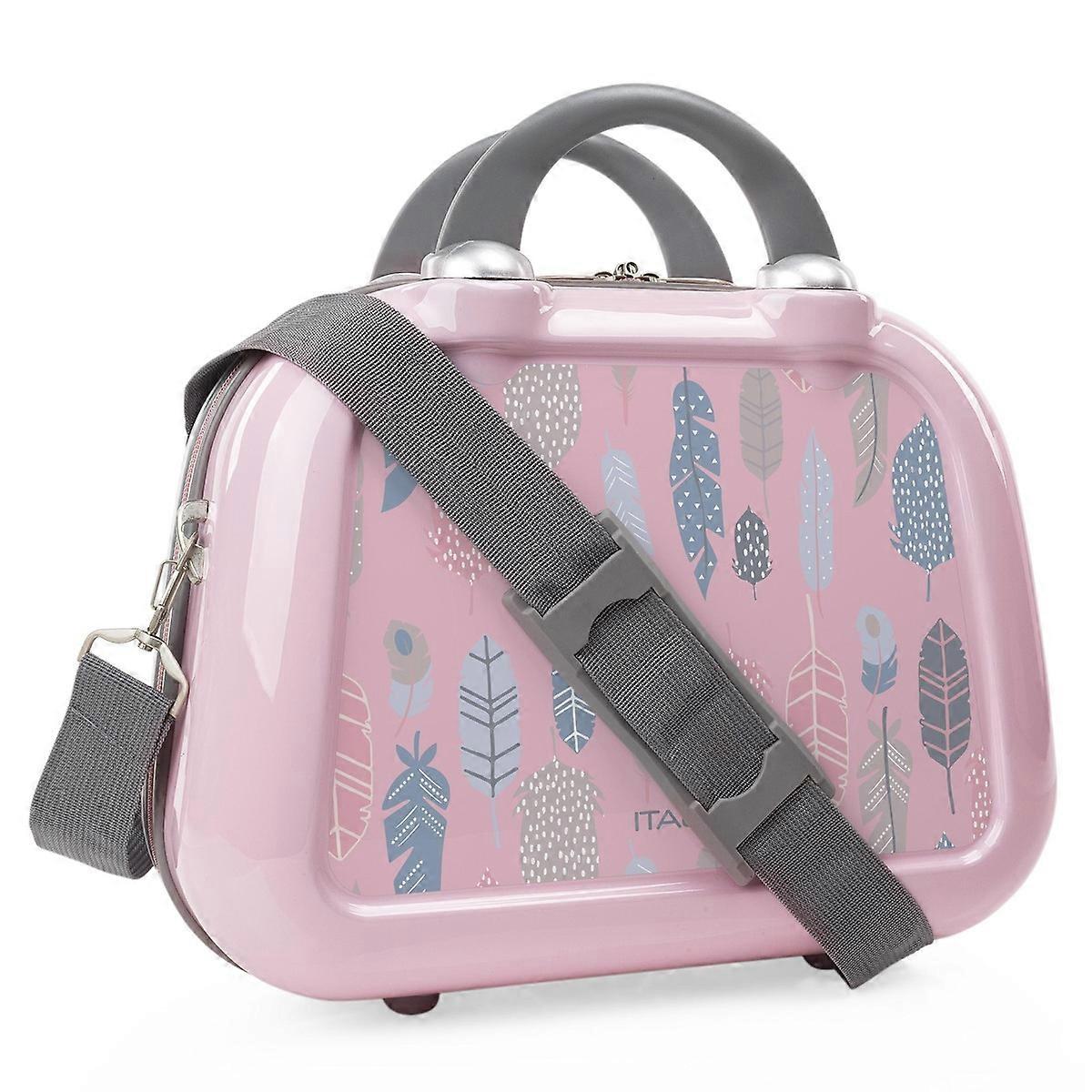 Itaca Neceser Viaje Rigido Personalizado Base Rosa