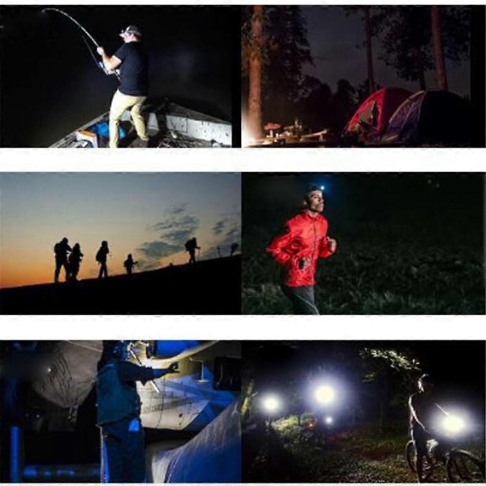 6 Pcs Headlamp Flashlight, Super Bright LED for Outdoor Activities