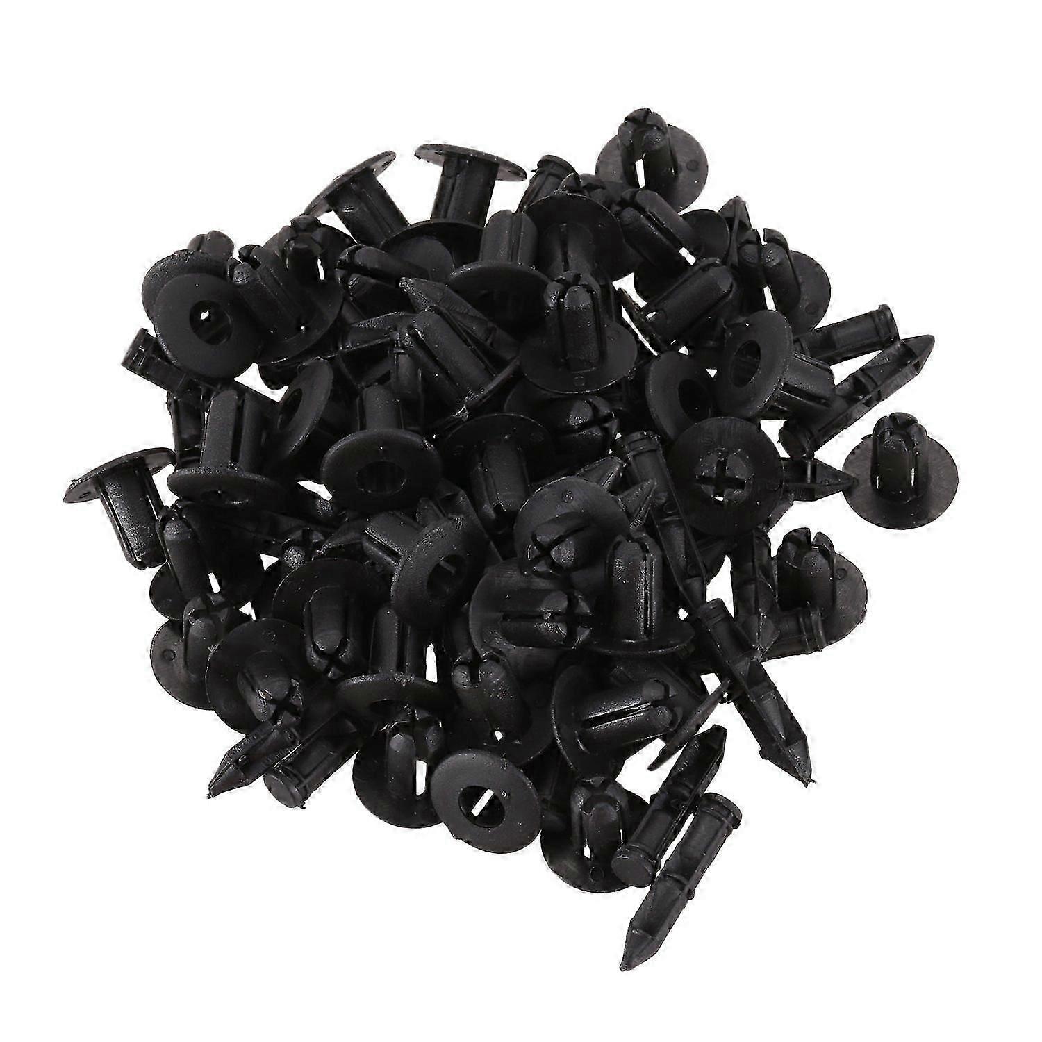 6mm X 12mm Plastic Rivets Car Push Clips 50 Pcs