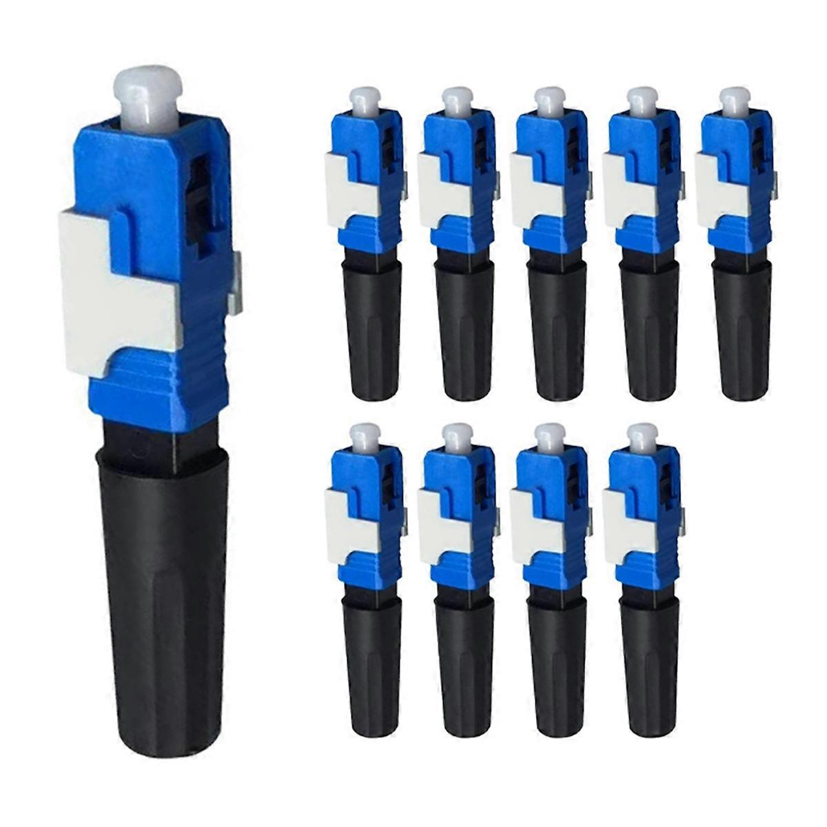 10Pcs Pre-Buried SC Cold Joint UPC Fiber Cold Joint Fiber Optic Quick Connector for High-Speed Data Transmission