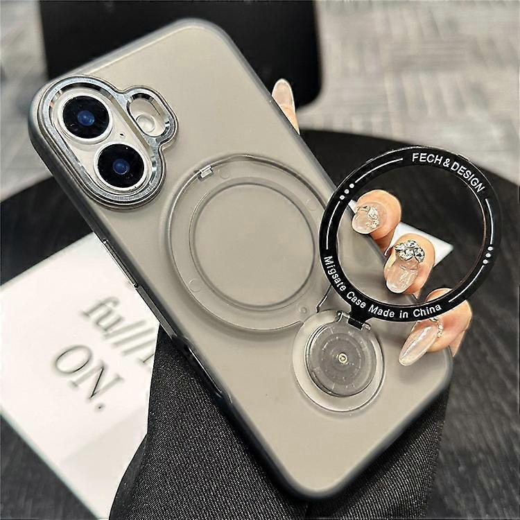 Compatible For iPhone 16 Plus Magnetic Case Kickstand TPU + PC Phone Back Cover