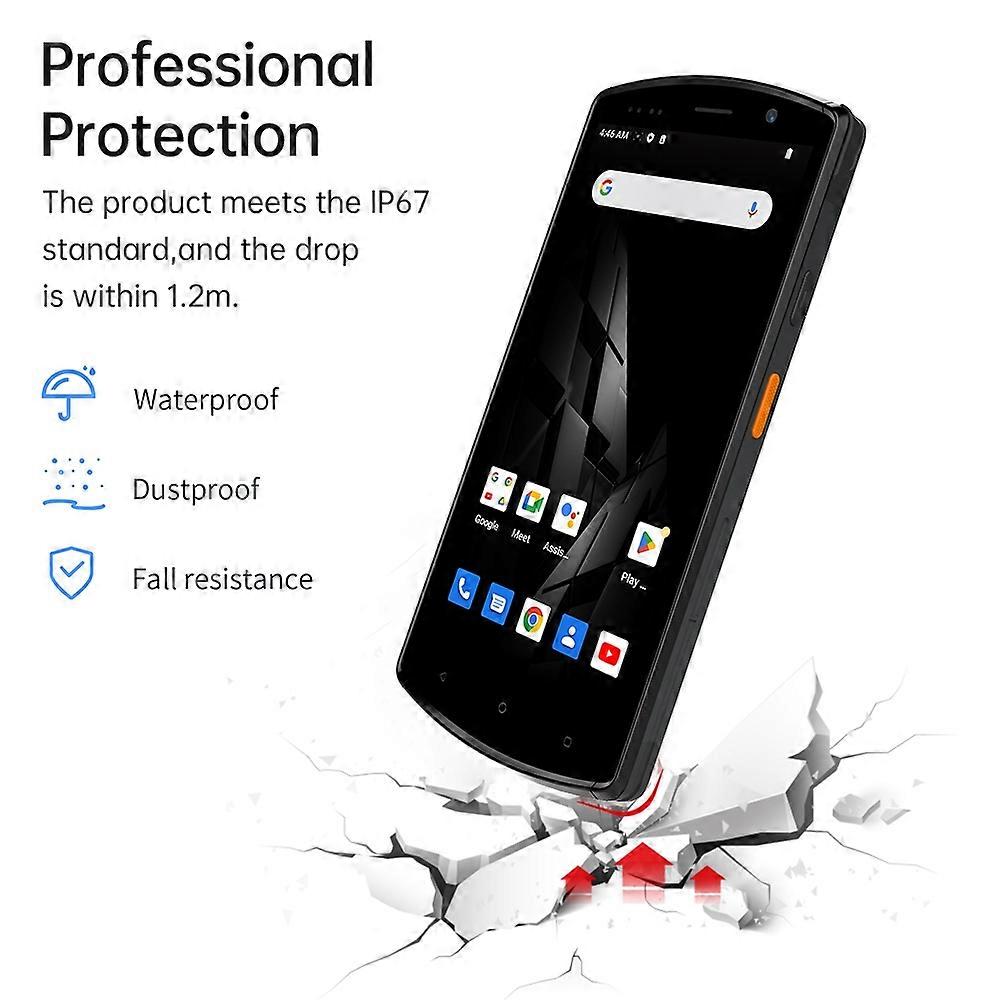 Android 12.0 Barcode-Scanner Handheld-PDA-Terminal unterstützt 1D/2D/QR-Code 2/3/4G/WiFi/BT/2,4G 5 GHz