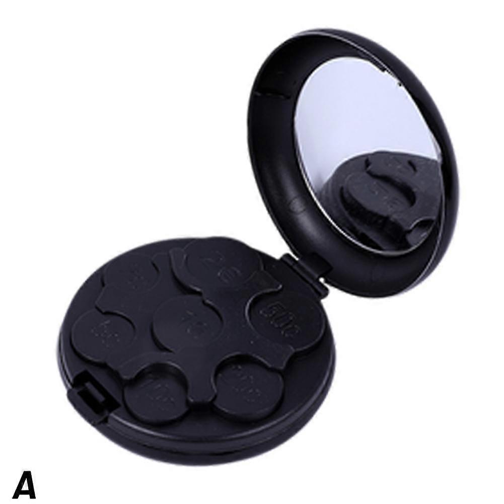 Euro Coin Organizer, Portable Mini Coin Dispenser Case with Mirror