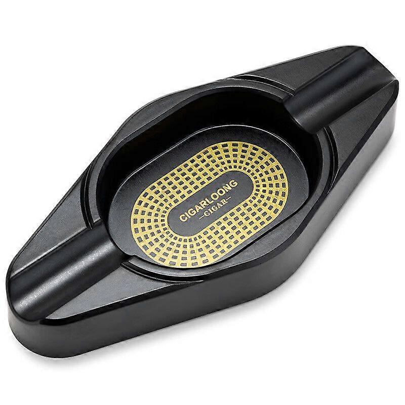 Cigar Ashtray, Made Of Resin, Small, Double-Diameter, Trendy And Portable