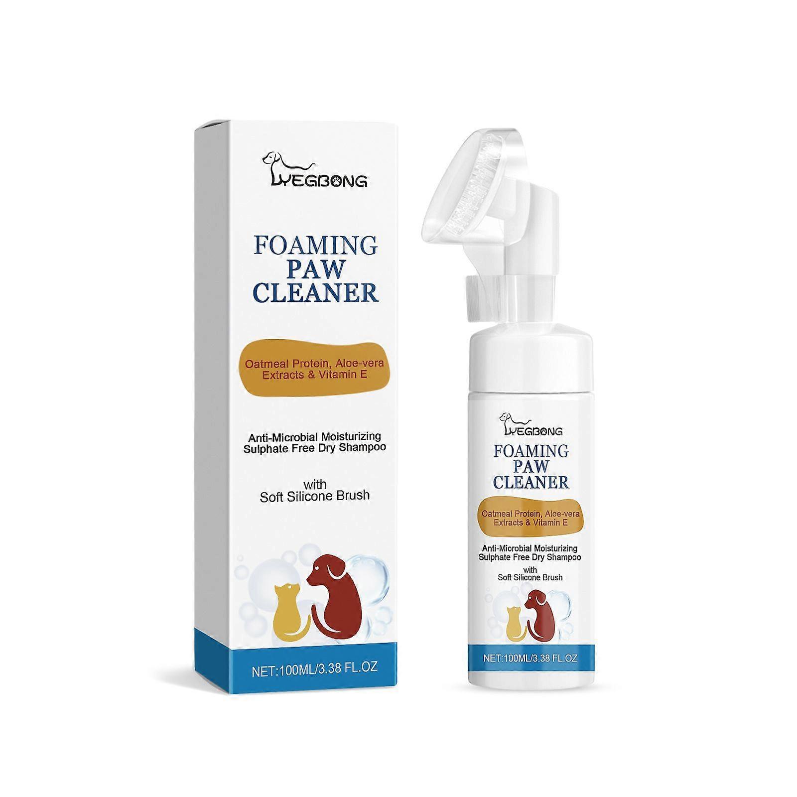 Yegbong Pet Paw Cleaner Dog Cat Głębokie czyszczenie podeszew stóp Podkładka do stóp Pianka do pielęgnacji
