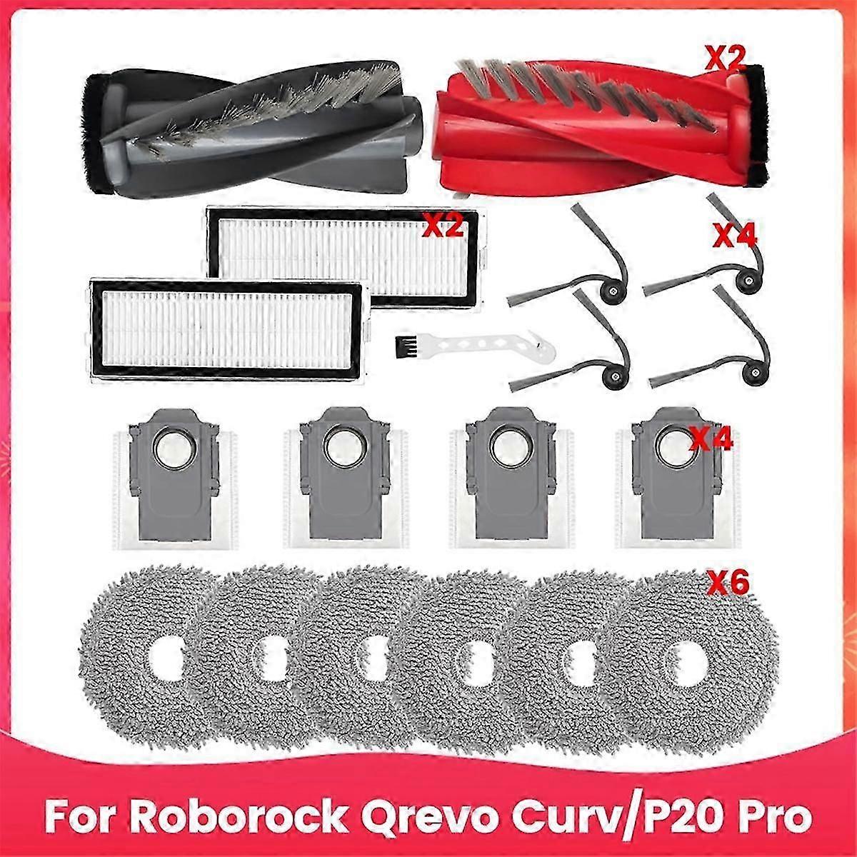 Accessories for Qrevo Curv, P20 Pro Vacuum Cleaner Robot Replacement Part Main Side Brush Hepa Filt
