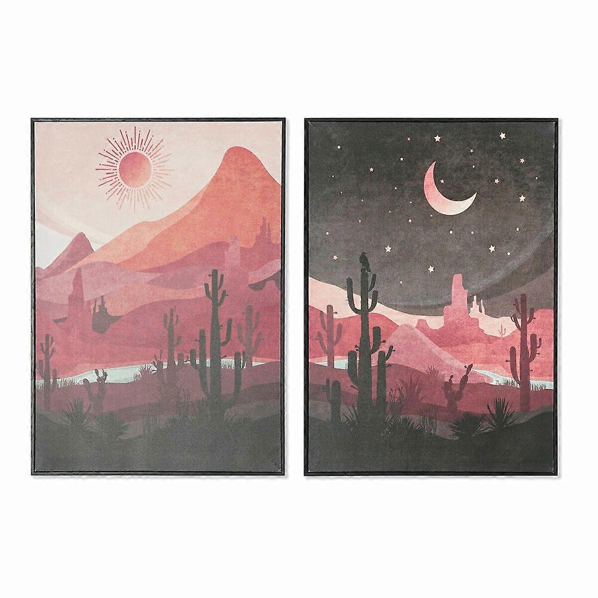 Canvas DKD Home Decor Canvas MDF Wood 50 x 3 x 70 cm