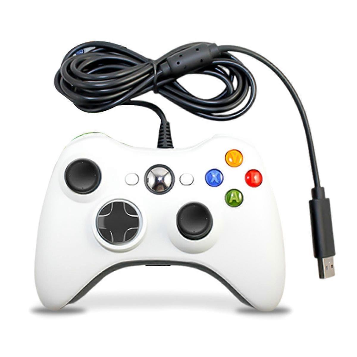 USB Wired Game Pad Joypad Gamepad Controller with Earphone Hole for Game System PC/ Xbox360 B