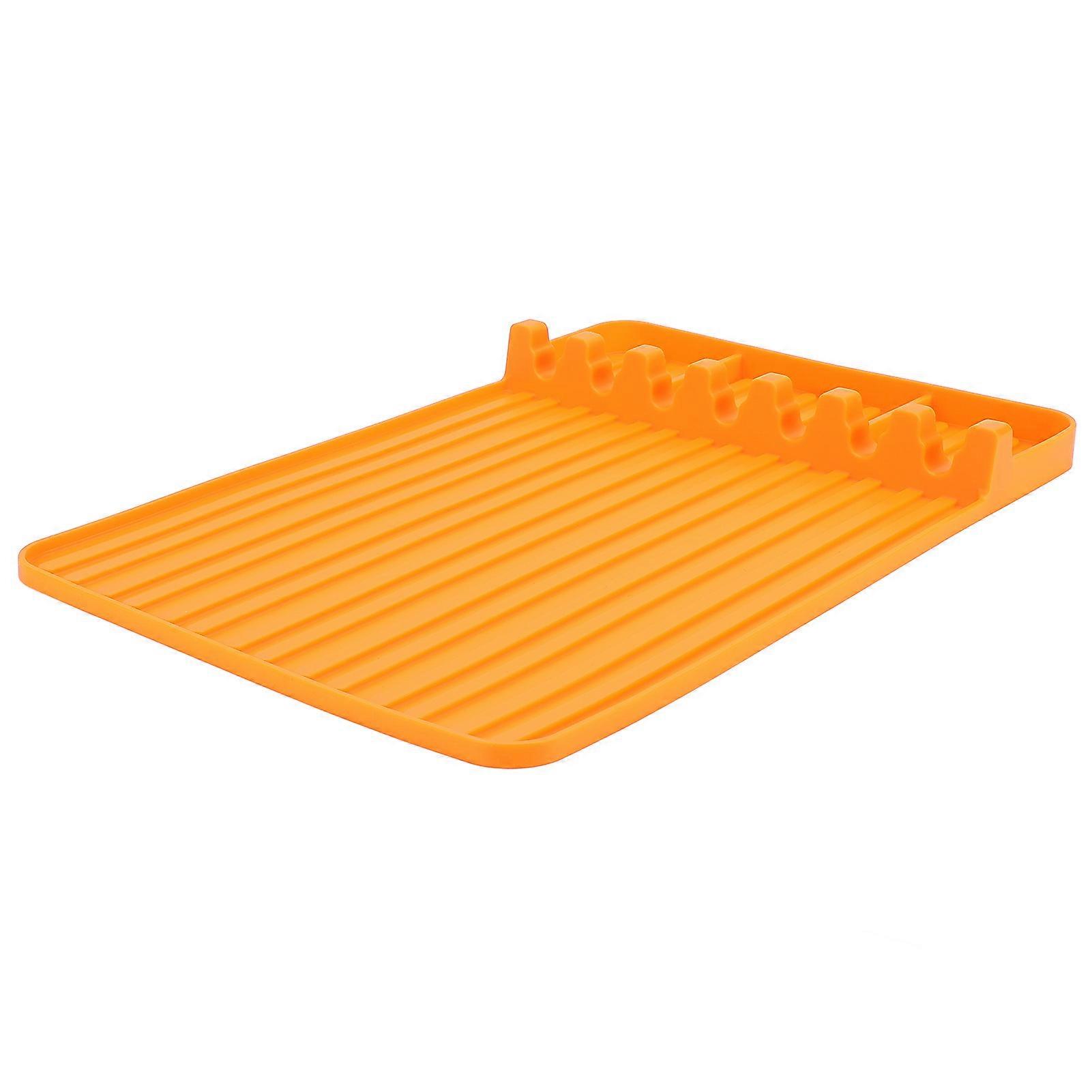 Silicone Griddle Tools Mat 26.5x39cm Heat Resistant Orange