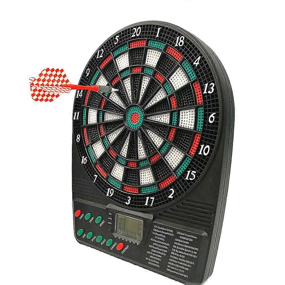 Elektronisches Dartscheiben-Set Multiplayer-LCD-Scoring-Display mit 6 Darts Schnapsglas Alkohol trinken Spiel Home Spielzeug