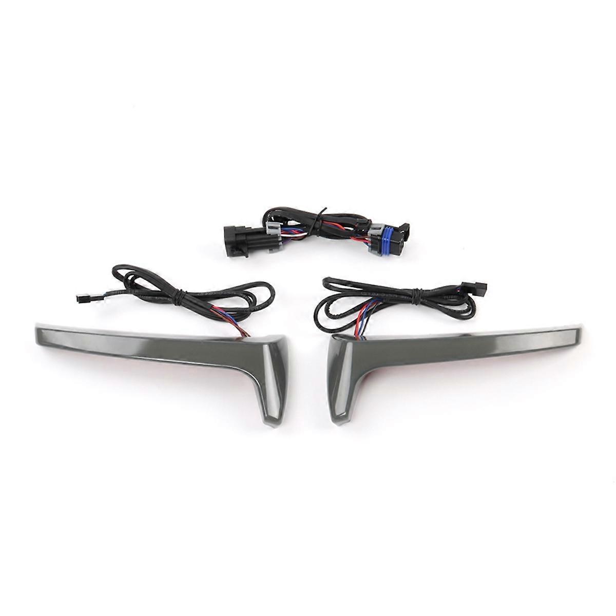 Motorcycle Rear Side Saddlebag LED Indicator For Indian Smoke gray