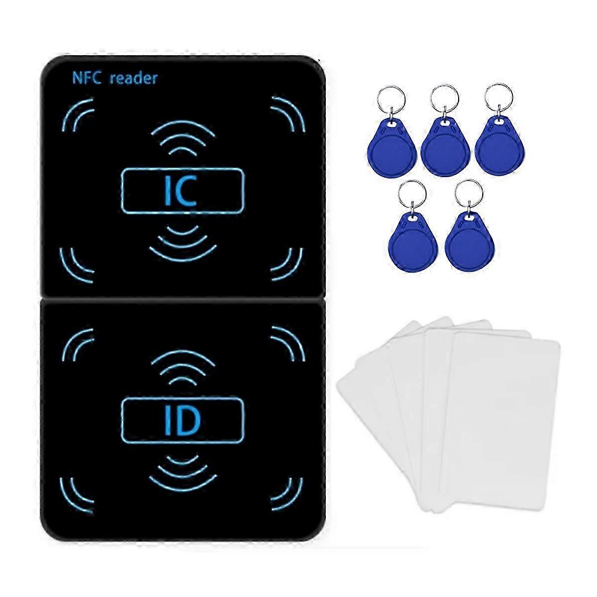 NFC Reader Writer Copier Duplicator 125Khz 13.56Mhz USB UID T5577 EM4305 RFID Keyfob Smart Card Tag SZRH