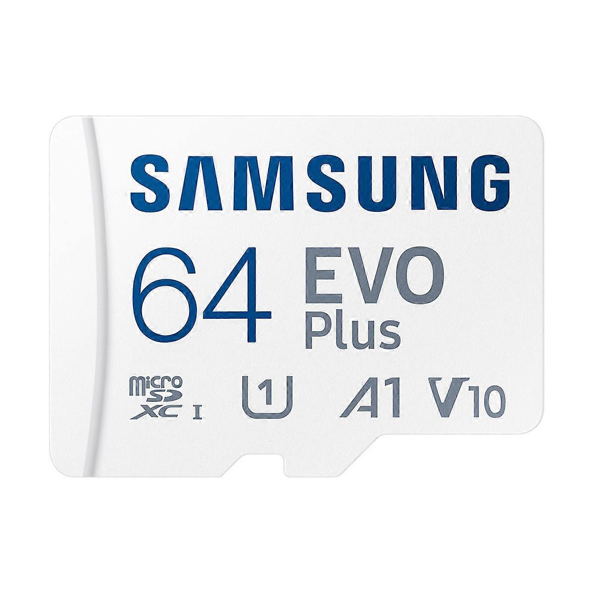 MicroSD Memory Card 64GB Class 10 Model Evo Plus 100 Mb/s, White