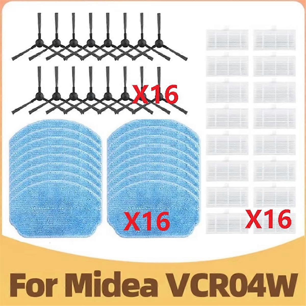 For VCR04W Side Brush Hepa Filter Mop Cloths Rag Vacuum