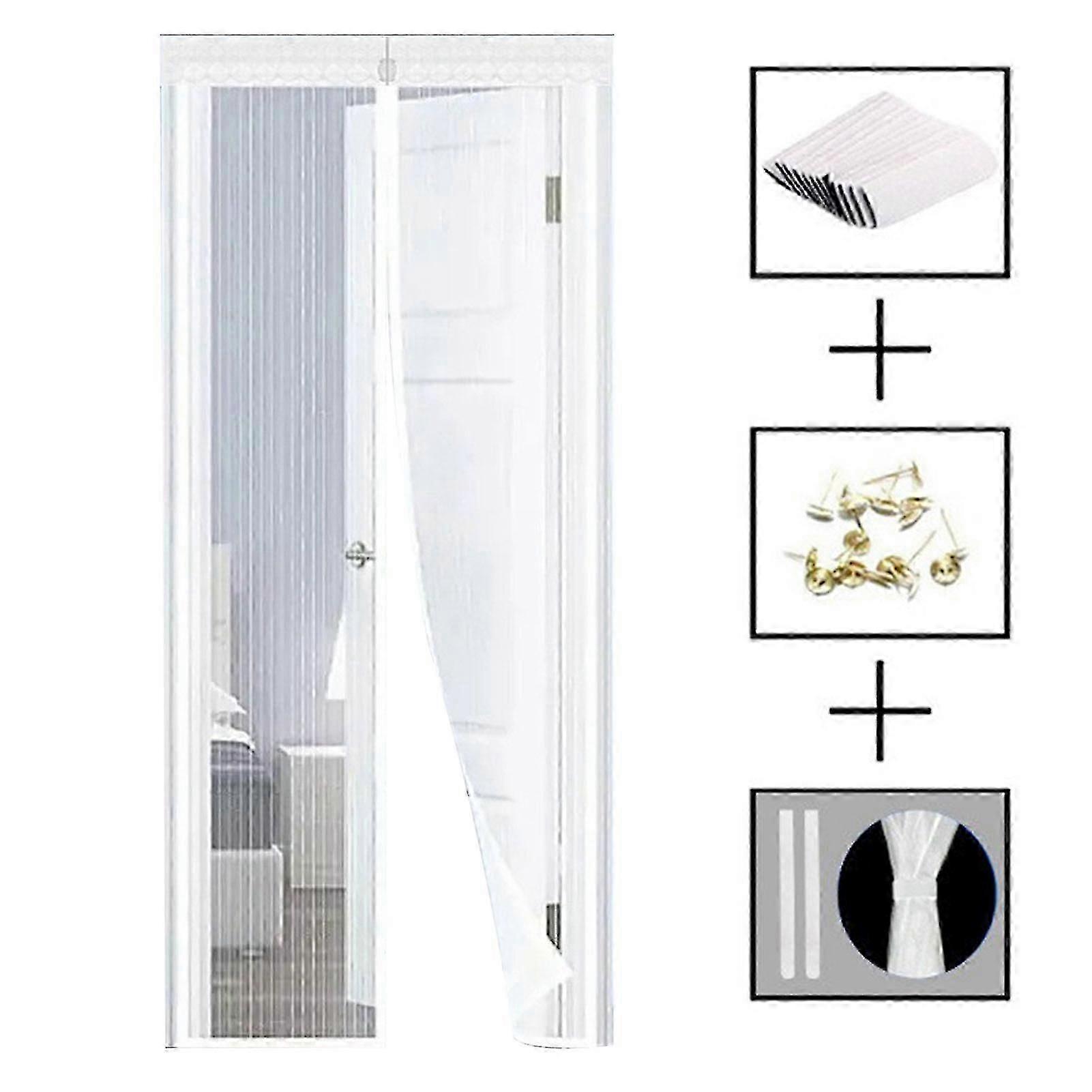 Instants Magnetic Screen Door Net Reinforced Magnetic Screen Door Net for Bedroom Edition