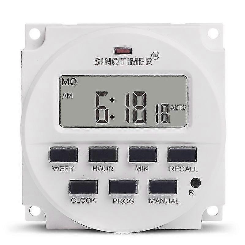 15.98 inch lcd digital timer 12v dc programmable time switch tm618n-4