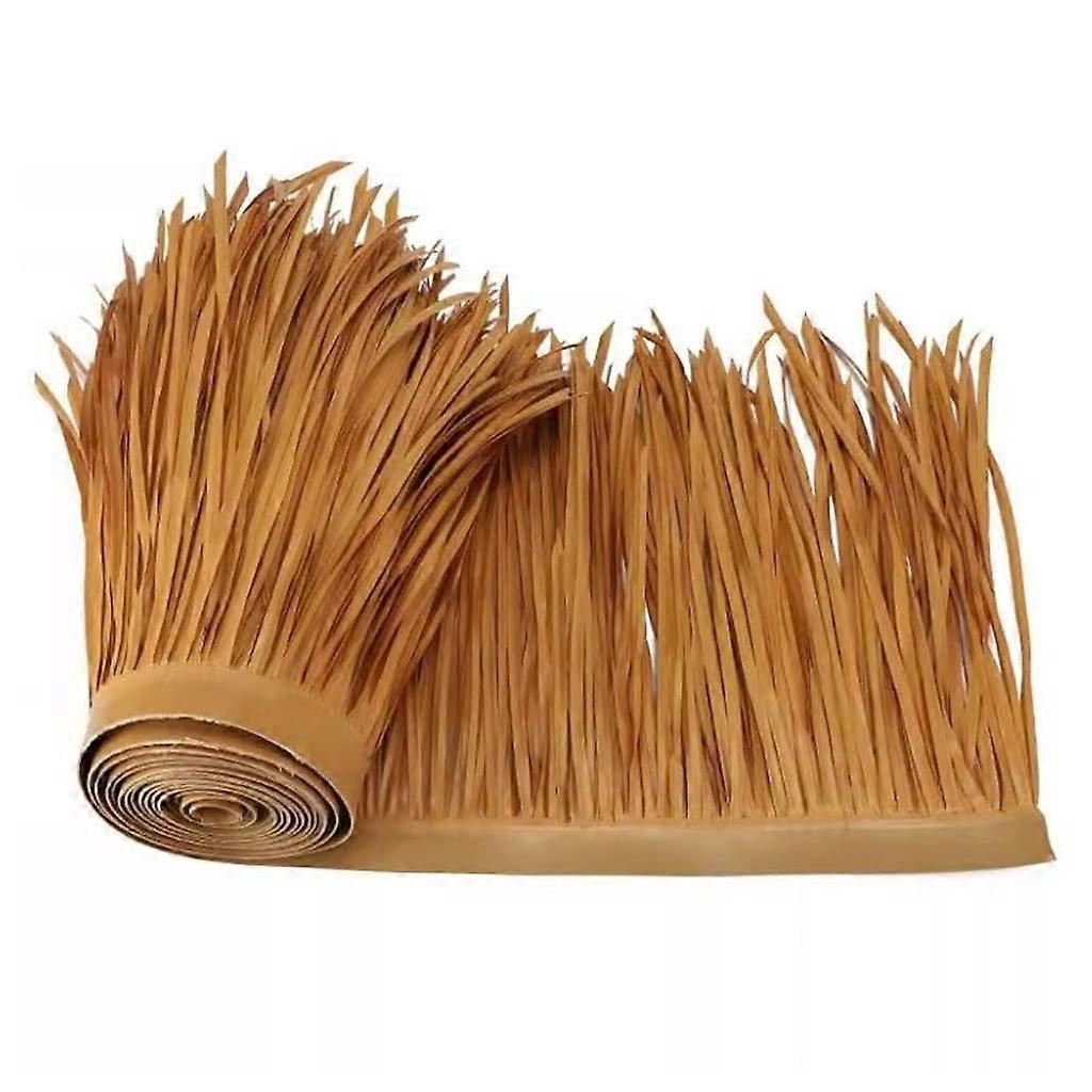 50x100cm Palm Thatch Roofing Roll,Tiki Bar Straw Roof Thatch Weave Artificial Palm for Umbrella Top