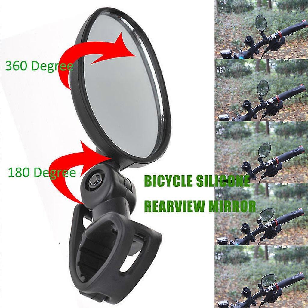 Universal Mini Rotaty Rearview Handlebar Glass Mirror For Bike Bicycle Cycling MM