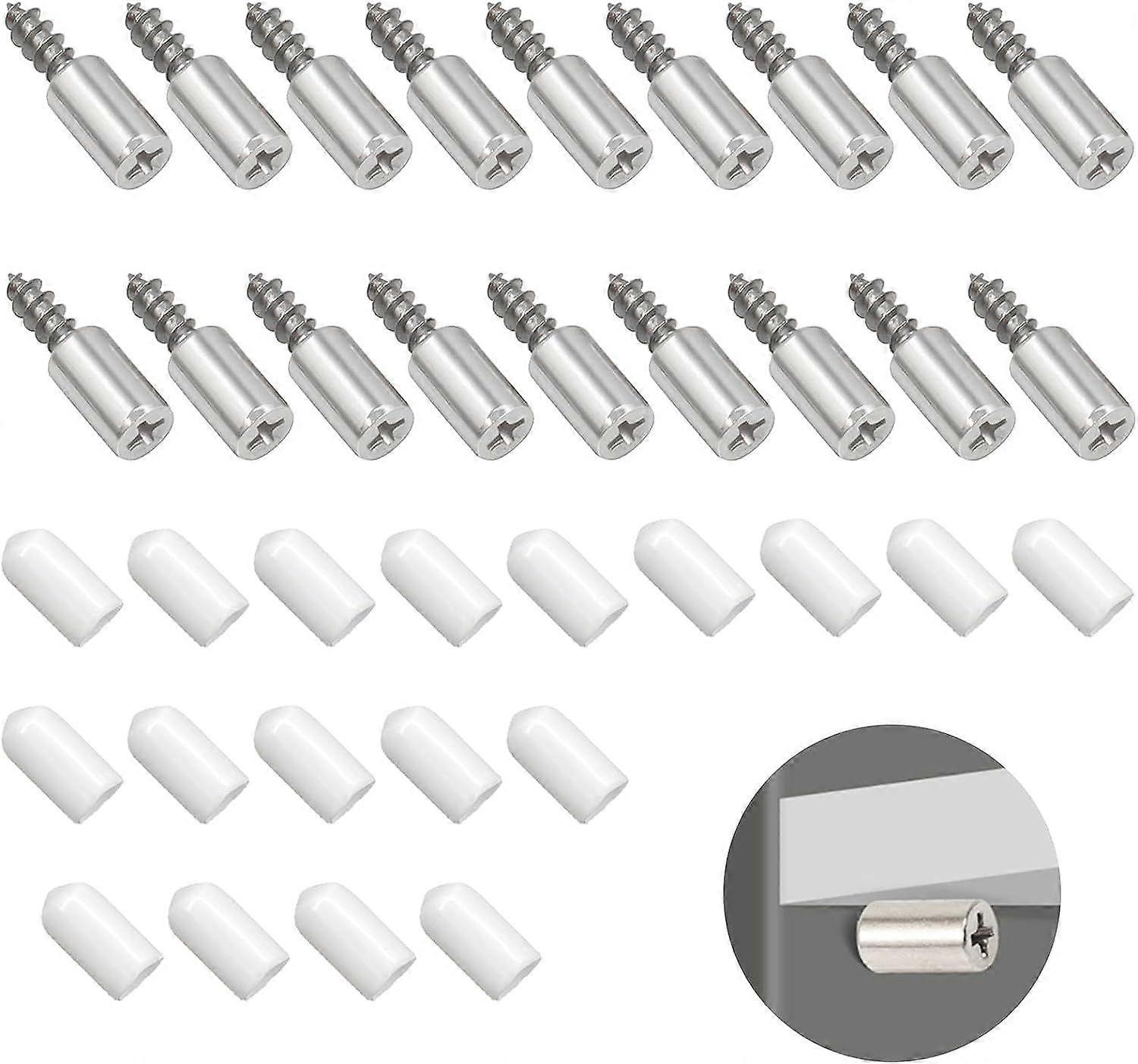 Shelf Cleat Pins 18 sets, Partition Stud Shelf Bracket Pins Dowel Plate Brackets for Furniture Cupboard Bookcases