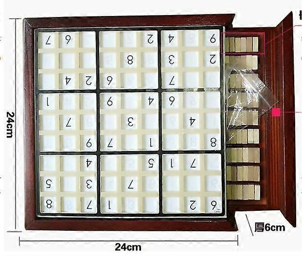 High Quality Wood Sodoku Chess Games with Hiden Drawer Wooden Board Game Memory Puzzle Dinner Party Family Games Kids Best Gifts