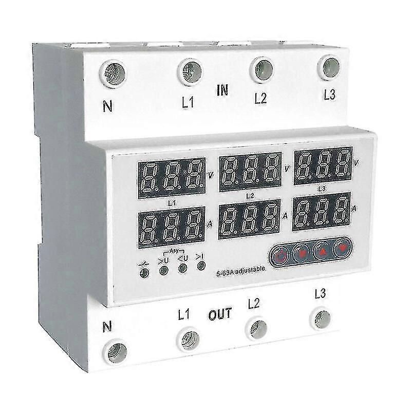 63a Adjustable Self-repeating Three-phase Four-wire Surge Protector (ls)