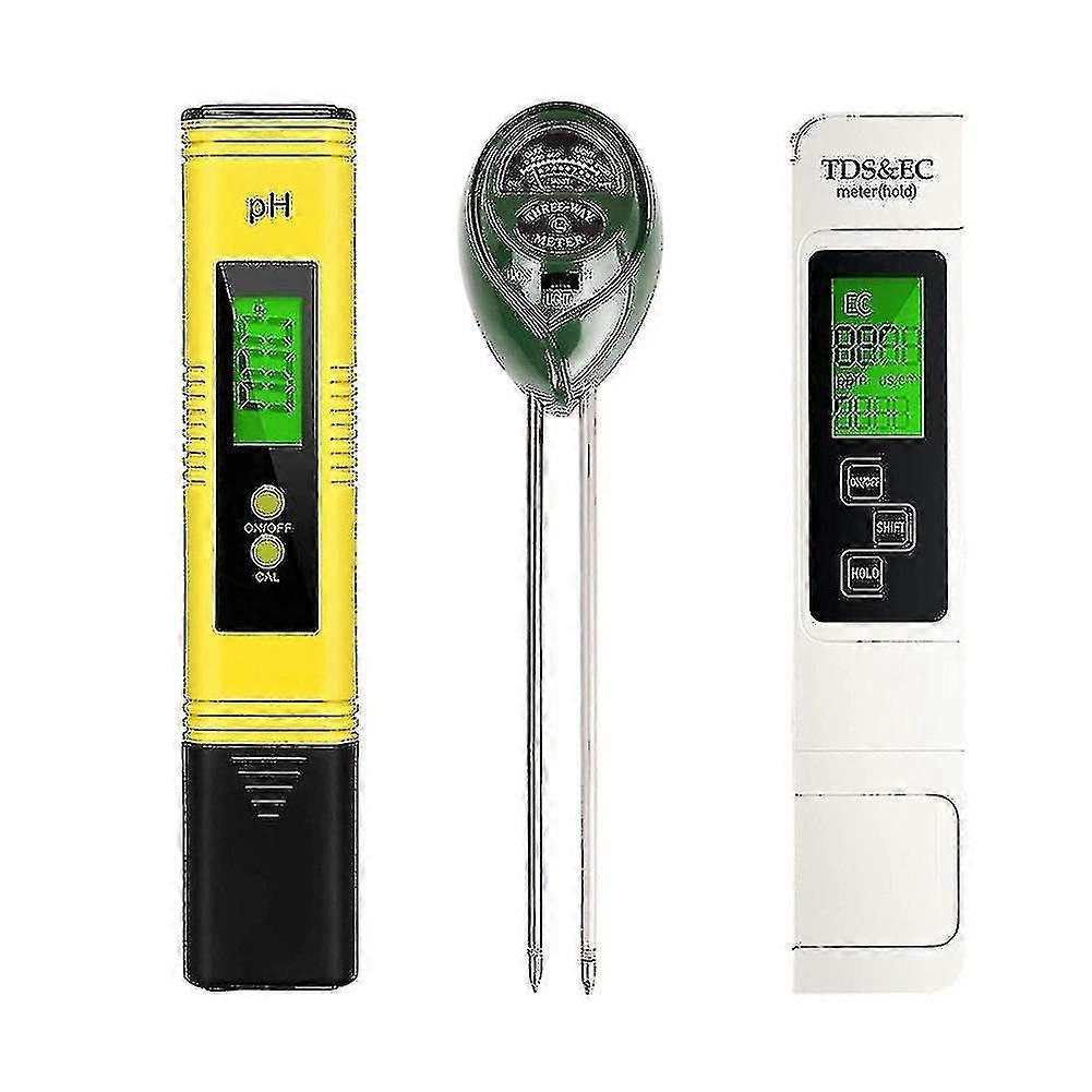 Ph Meter, 3 In 1 Garden Soil Test Kit, Tds Ppm Meter, Soil Test Kit