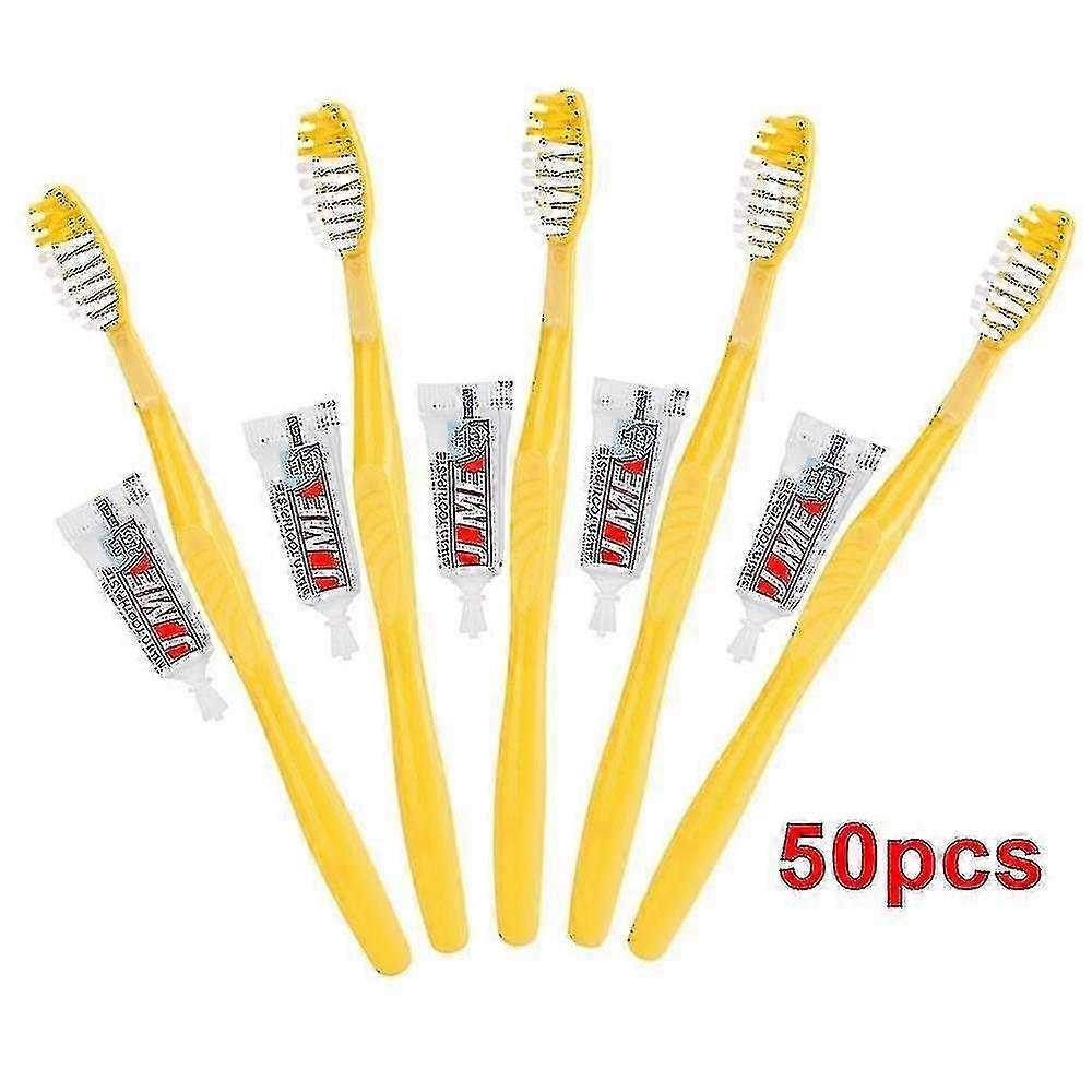 100/50/20pcs Disposable Hotel Toothbrush Portable Manual Toothbrush Toothpaste