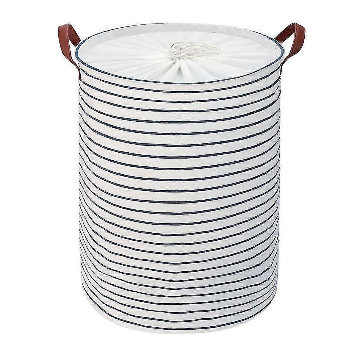 Flodable Laundry Basket Hamper, Dirty Clothes Hamper Freestanding Drawstring Hamper Storage for College Dorms