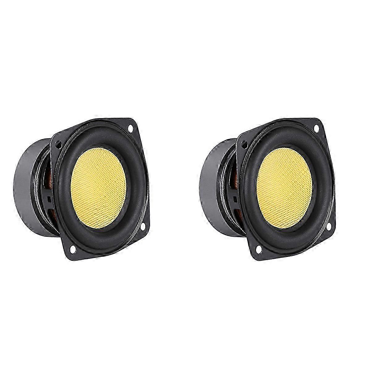 2Pcs 3 Inch Portable Aduio Speaker 4 Ohm 20W Full Range Sound Speaker Multimedia Loudspeaker Deskto