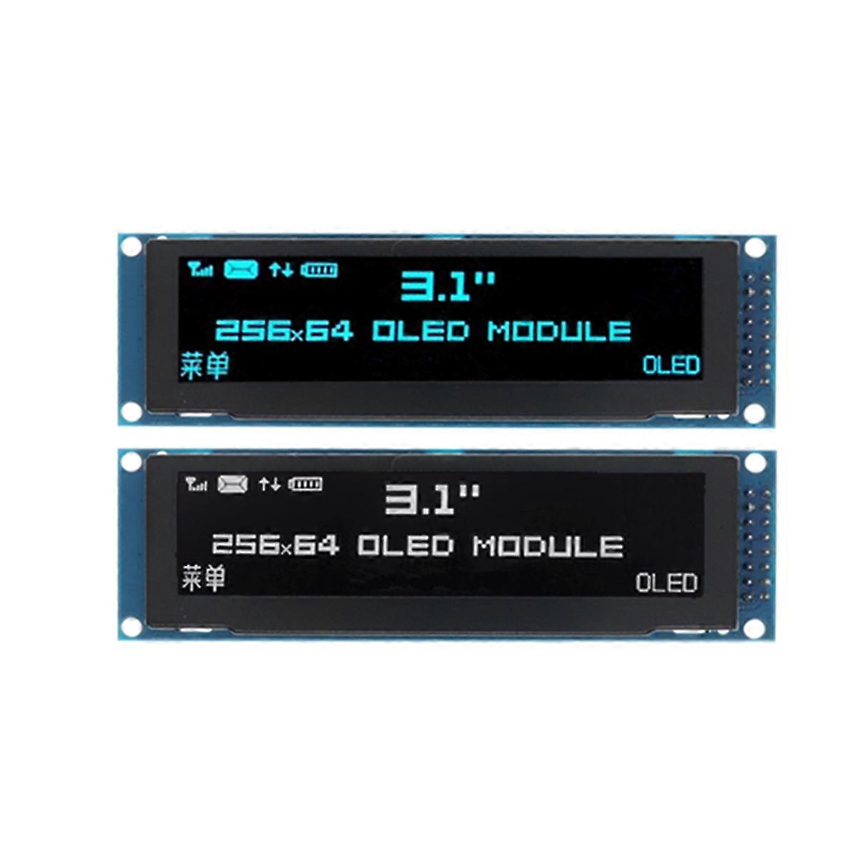 3,12 Zoll OLED-Anzeige 256x64 SSD1322 Treiber Grafik LCD-Modul Weiß