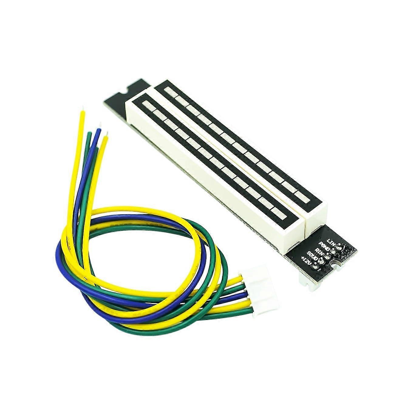 Double 12Bit Channel Led Music Spectrum Level Indicator Light (7 Green 2 Orange 3 Red)