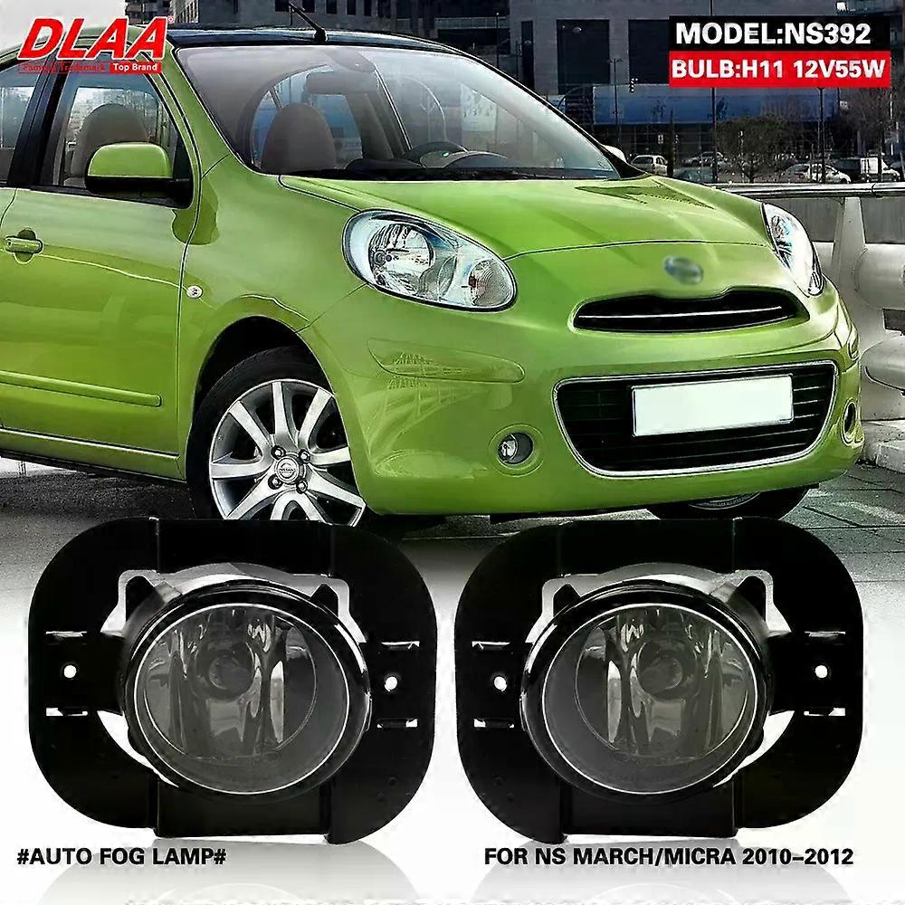 High qualityDLAA For MARCH MICRA 2010 2011 2012 Front Fog Lights Car Styling Spot Light Fog Lamps With Switch - 1 Pair